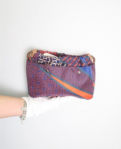 Fourbi 20 Carre En Cravates Bag Insert, &pound;150, Handbags, Silk, Front view